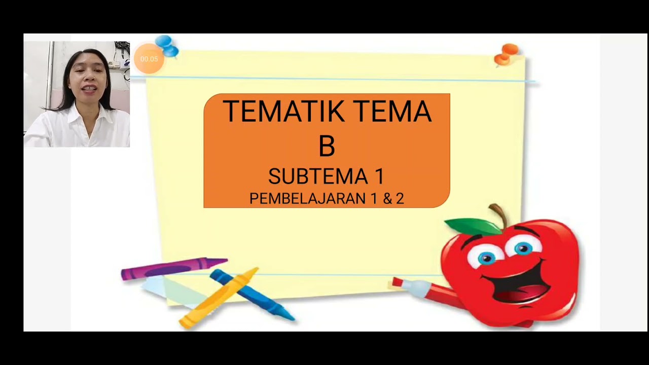 Tematik Tema B Subtema 1 Pembelajaran 1 & 2 - YouTube