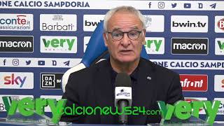 Conferenza stampa Ranieri pre Verona-Sampdoria