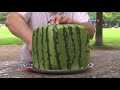 Square watermelons Japan. How it looks inside English version