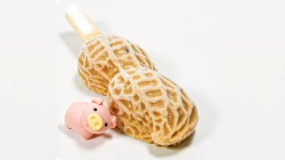 😋Hungry Piggy's Menu Today :🐷🍴Peanut flavored popsicles  #mukbang #stopmotion #piggy #eat #funny