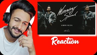 Reaction on Winning Speech (Official Music Video) Karan Aujla | Mxrci