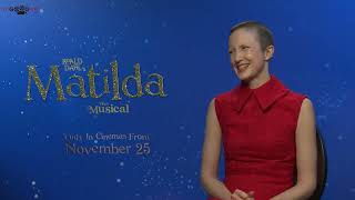 Andrea Riseborough chats to us about Matilda the Musical and her outrageous costumes