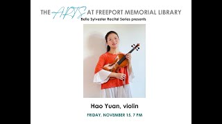 Belle Sylvester Recital Series presents Hao Yuan, violin