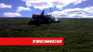 Antonio Carraro Slope Mower mowing levee