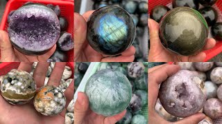 Ten Different Types of Crystal Balls (4K Crystal Ball Footage)