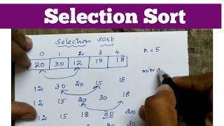 Selection sort | data structures | Tamil | c program #datastructurestamil #cprogrammingintamil