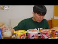 ASMR MUKBANG 편의점 핵불닭 미니!! 떡볶이 & 핫도그 & 김밥 FIRE Noodle & HOT DOG & GIMBAP EATING SOUND!