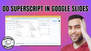 How to do Superscript in Google Slides