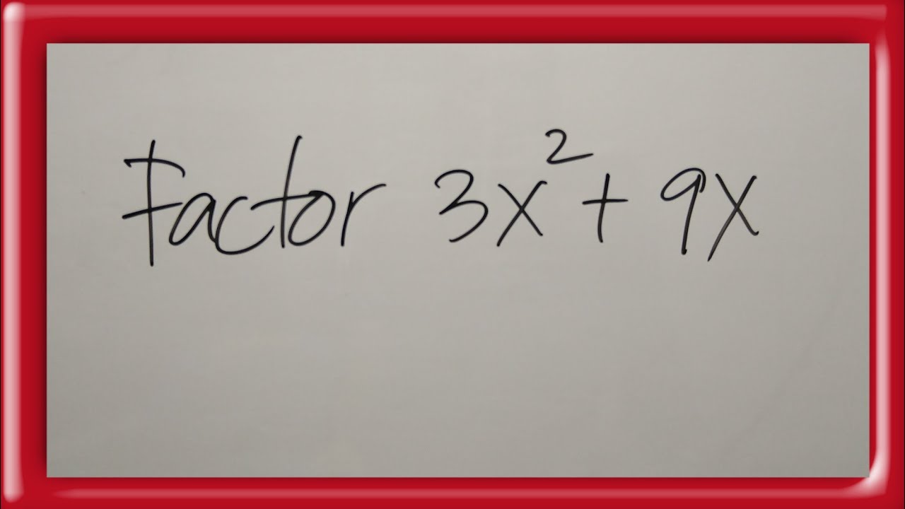 Common Monomial Factoring - YouTube