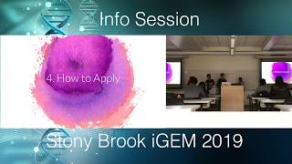 Info Session iGEM 2019