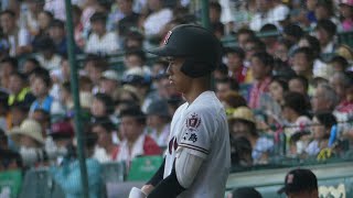 広陵 中村奨成・大会18安打目!!(花咲徳栄戦/第99回選手権大会 決勝戦)