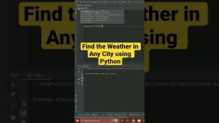 Find the Weather in Any City using Python
