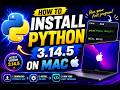 How to install Python 3.14.5 on Mac | How to install Python on Mac in 2026 #pythoninstallation