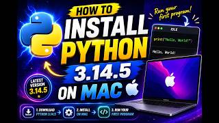 How to install Python 3.14.5 on Mac | How to install Python on Mac in 2026 #pythoninstallation