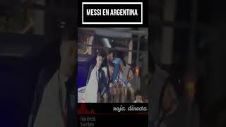 Messi se salva de cable electrico en el autobús de la selección Argentina #messi #argentinacampeon