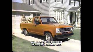 1985 Ford Ranger "5993 - What does it buy you?" TV Commercial