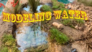 Modeling Water on Bottleneck Creek - Testing Woodland Scenics Deep Pour Water on the test section