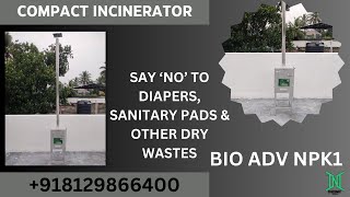 Compact Incinerator for 2 membered house | Incinerators in Kerala | Waste burners with low pollution