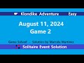 Klondike Adventure Game #2 | August 11, 2024 Event | Easy