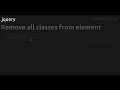 Remove all classes from element