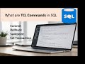 tcl commands in sql | commit and rollback command in sql