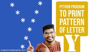 Python Program to Print Pattern of Letter Y || Pattern Programming