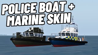 Police Boat + Marine Skin Review | Dynamic Ship Simulator III