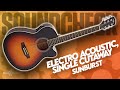 SOUNDCHECK Single Cutaway Electro Acoustic Guitar, by Gear4music, Sunburst | Gear4music Guitars