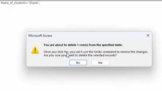 Delete statement in Microsoft Access SQL@COMPUTEREXCELSOLUTION