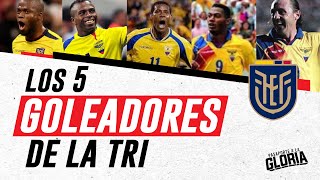 LOS 5 MÁXIMOS GOLEADORES HISTÓRICOS  DE LA TRI