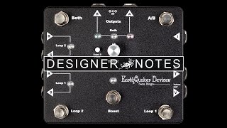 Designer Notes with Jamie Stillman Ep. 1 - Swiss Things | EarthQuaker Devices