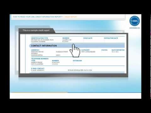 How to read your CIBIL Credit Information Report How to read your CIBIL Credit Information Report