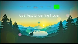 Text Underline Hover Effect using HTML,CSS and Javascript