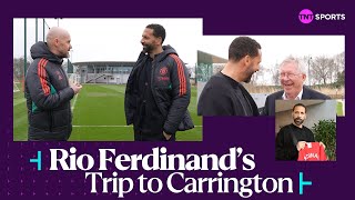 🎥 Rio Ferdinand Drops In At Carrington | Bumping into Sir Alex, Erik ten Hag's philosophy & MORE!