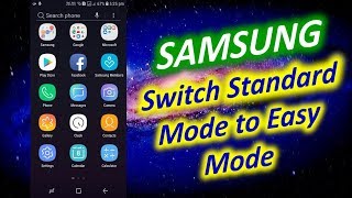 How to Switch Standard Mode to Easy Mode on SAMSUNG