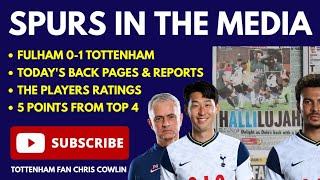 SPURS IN THE MEDIA: Fulham 0-1 Tottenham: Match Stats, Player Ratings: "Fab Four 1-0 Drab VAR"