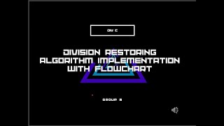 Division Restoring Algorithm with Solved Example