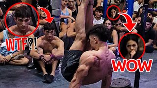 Epic Girls Reactions To Calisthenics in Public *wow*