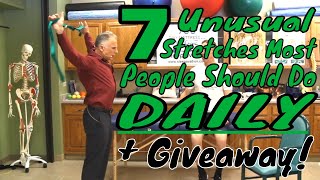 7 Unusual Stretches Most People Should Do Daily + GIVEAWAY!