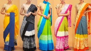 Latest Tie Dye Sarees Designs Ideas 2021 |Bathik Saress | Batik Saree Design | Latest Fashion Design