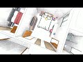 présentation d un plan d appartement en 3d en style sketchy