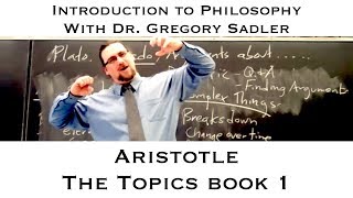 Aristotle, the Topics, book 1 - Introduction to Philosophy