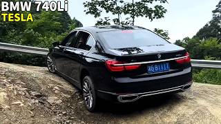 Car 4X4 off-road: BMW740Li VS Cadillac, Tesla VS BYD Han! #offroad #bmw #740li #cadillac