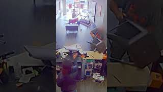 Outraged Customer ATTACKS Worker With Metal Stool | Customer Wars | A&E #shorts