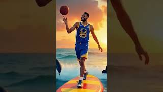 Stephen Curry Balances Waves \u0026 Hoops! 🌊🔥