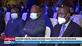 Ministre Christel Sassou Nguesso face aux acteurs du secteur privé