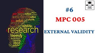 EXTERNAL VALIDITY|M.A| MPC 005|BLOCK 1|UNIT 2|PART 3