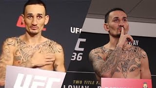 Max Holloway 145-pound vs. 155-pound Weigh-In Comparison: UFC 218 vs. UFC 236