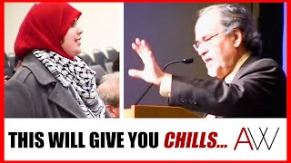 Jewish speaker EXPOSES radical protester for what she really is during tense face off