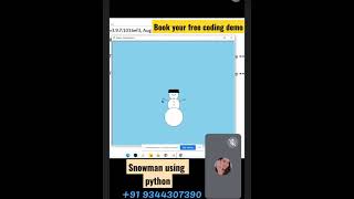 python project for beginners | project for python with source code | Snowman using python